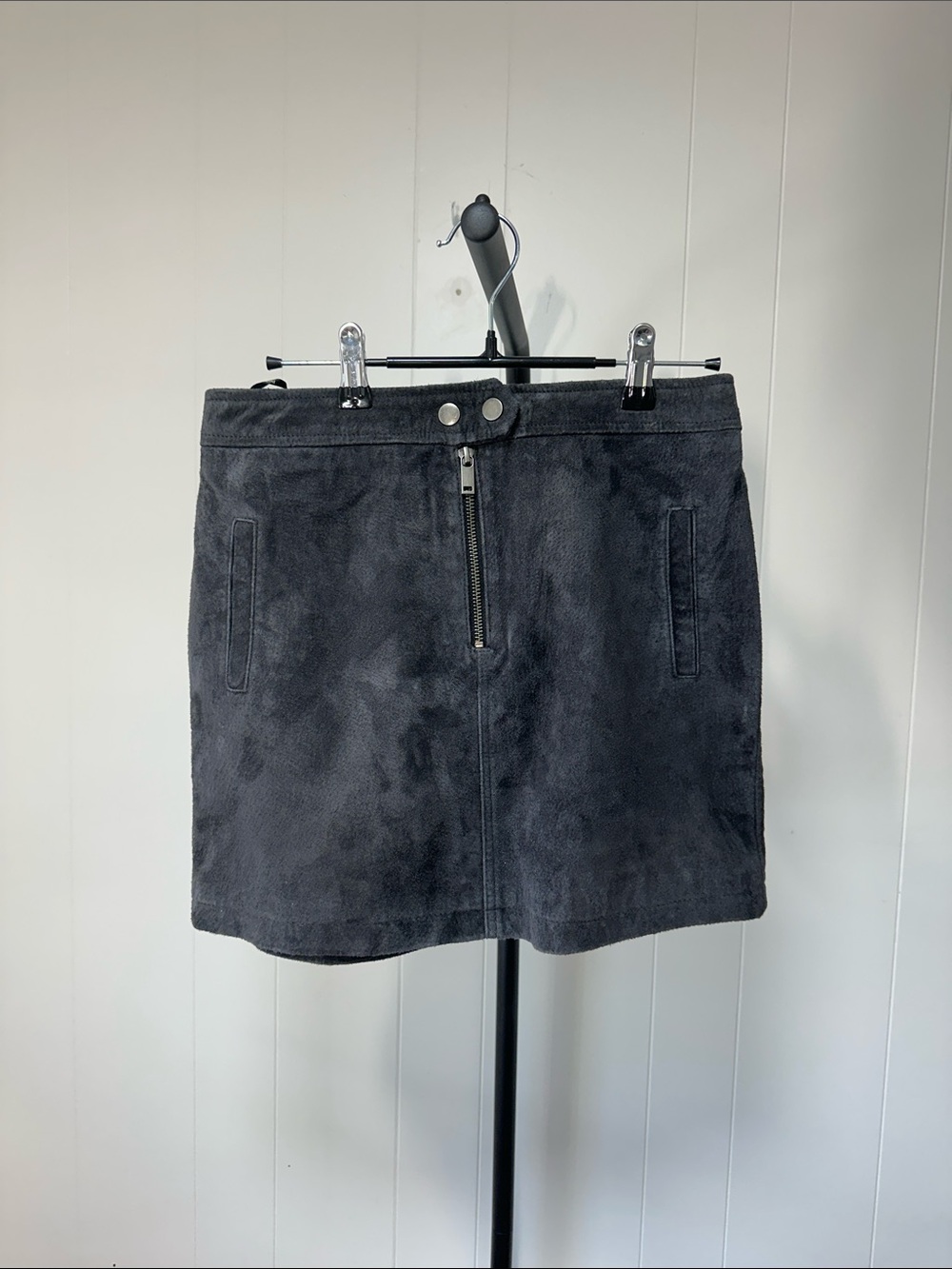 Blank NYC , Classic Black Suede Mini Skirt - Women